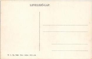 Torda, Turda; Fő tér, gyógyszertár, Hrubecz, Tömlő István üzlete, Kerületi Munkásbiztosító. W.L. Bp....