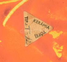 Nnagy tófej padlóváza, mázas kerámia, jelzett, hibátlan m: 58 cm