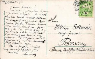 1914 Nagyszeben, Hermannstadt, Sibiu; Pempflingergasse / Pempflinger utca. Stürner Berta kiadása / S...