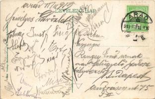 1913 Szentágota, Agnetheln, Agnita; Ev. Kirche und Schule / Evangélikus templom és iskola. H. C. Lan...