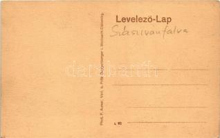 Szászivánfalva, Eibesdorf, Ighisu Nou; Kirchenkastell / Evangélikus vártemplom. Phot. F. Auner, Verl...