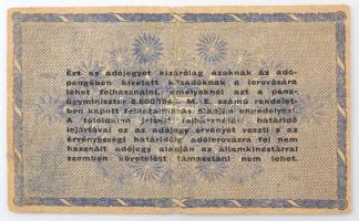 1946. 10.000.000AP sorszámozás nélküli, vízjeles papíron és fordított címerrel T:F,VG / Hungary 1946...
