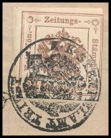 1859 The London Journal címoldala 4kr hírlapilleték bélyeggel, "TRIEST" bélyegzéssel / Mi ...