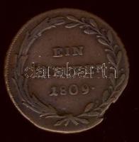 Osztrák Államok/Tirol 1809. 1Kr T:3+ peremkitörés