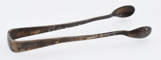 Ezüst (Ag) cukorcsipesz, jelzett, 12,5cm, nettó: 29,72g