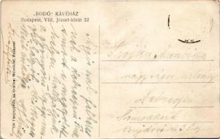 Budapest VIII. Bodó Kávéház, étterem, belső. József körút 52. (gyűrődések / creases)