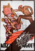 1978 Bíró Mihály (1886-1948) plakátjainak kiállítására kiadott plakát katalógus, egyik oldalán egész...