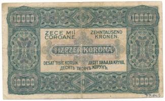 1923. 10.000K "Magyar Pénzjegynyomda Rt." nyomdahely jelöléssel, piros sorozat- és sorszám...