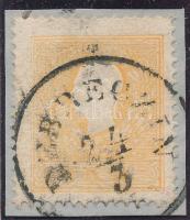 1858 2kr világos narancs II. típus, élénk szín "DEBRECZIN" Certificate: Klambauer, 1858 2kr light orange type II "DEBRECZIN" Certificate: Klambauer