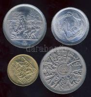 Egyiptom 1973-77. 5m (2x) + 5P + 10P össz. 4 db "FAO" tanúsítványokkal T:1,2+