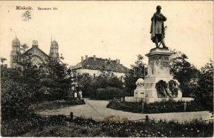 1914 Miskolc, Szemere tér, Szemere Bertalan szobor, zsinagóga (fl)
