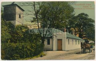 1913 Lippafüred, Lippafürdő, Baile Lipova (Temes, Timis); Aczél fürdő és Török torony / spa, bath and tower (EK)