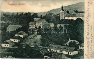 1913 Hegybánya, Pjerg, Piarg, Siegelsberg, Stiavnické Bane (Selmecbánya); látkép. Grohmann kiadása / general view (fl)