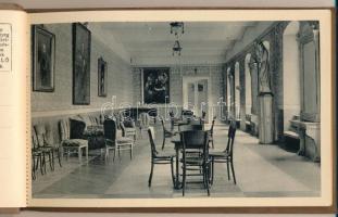 Budapest V. Az Angolkisasszonyok Sancta Maria Nevelőintézete, képeslapfüzet 20 db lappal, belsők. Vá...