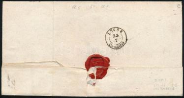1858 3kr MP III with plate flaw on cover "IGLÓ" - "LÖCSE" 1858 3kr MP III. kis k...