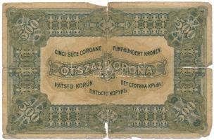 1920. 500K "Orell Füssli Zürich" nyomdahely jelöléssel, "5 A 002 713200" sorszám...