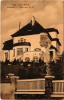 Budapest XI. Villa Mon Reve; Kelenhegyi út 47. (gyűrődés / crease)