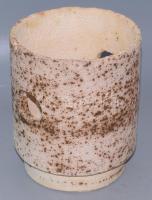 Samottos kerámia kaspó, d: 18 cm, m: 21 cm