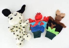 3 darab plüss báb, klf méretben