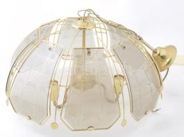 Szarvasi csillár, üveglap elemekkel, d: 50 cm