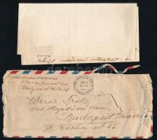 1948 Hollywood, Várkonyi Mihály / Victor Varconi (1891-1976) színész, a némafilmek egyik sztárjának ...