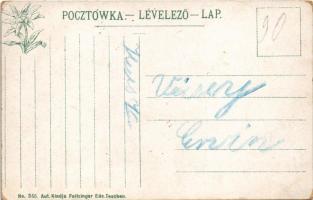 Tátra, Magas-Tátra, Vysoké Tatry; Dunajeci hajózás, tutajok magyar zászlókkal. Feitzinger Ede No. 35...