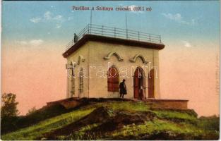 1920 Selmecbánya, Banská Stiavnica; pavilon a Szitnya csúcsán, menedékház. Dietrich József felvétele / Sitno / mountain top, tourist house (EK)