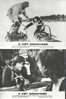 cca 1989 előtt készült, "A két aranyásó" című NDK film jelenetei és szereplői, 8 db vintag...