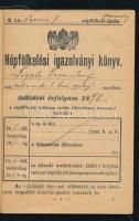 1913 Versec, népfölkelési igazolványi könyv, M. kir. verseci 7. népfölkelő parancsnokság