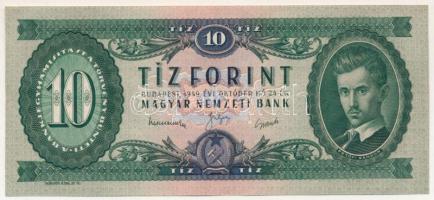 1949. 10Ft "A 014 162489" T:XF,VF / Hungary 1949. 10 Forint "A 014 162489" C:XF,...