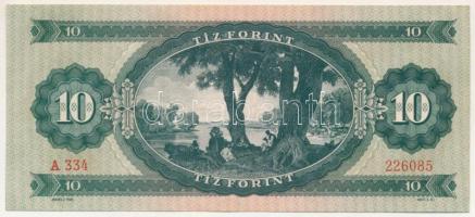 1949. 10Ft "A 014 162489" T:XF,VF / Hungary 1949. 10 Forint "A 014 162489" C:XF,...
