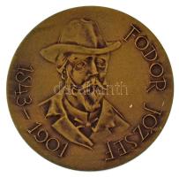 Kiss Nagy András (1930-1997) DN "Fodor József 1843-1901" kétoldalas bronz emlékérem, "Állami Pénzverő" feliratú műanyag tasakban (60mm) T:AU kis patina