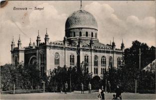 Chernivtsi, Czernowitz, Cernauti, Csernyivci (Bukovina, Bucovina, Bukowina); Tempel. Leon König 1917/18. / synagogue (EM)