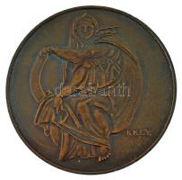 Kiss Kovács Gyula (1922-1984) DN "Michelangelo" kétoldalas bronz emlékérem, "Állami P...