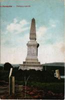 1923 Alsóverecke, Vereczke, Niznije Verecki, Nizsnyi Vorota, Nyzhni Vorota; Dobozy emlékmű / monument (fa)