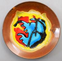 Iparművész dísztál, d: 24 cm