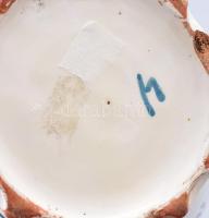 cca 1940, Mázas váza, sérüléssel, m: 28 cm