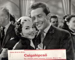 cca 1989 előtt készült, "Csigalépcső" című magyar film jelenetei és szereplői, 13 db vinta...