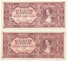 1946. 100.000BP (2x) T:F szép papír Adamo P36
