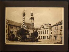 Sopron, Civitas Fidelissima, album, 14 db beragasztott képeslappal: Várostorony, színház, szálloda, ...