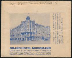 1938 Levél 8 bélyeggel bérmentesítve esseni Birodalmi Kertészeti kiállítás alkalmi bélyegzéssel / Co...