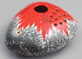 Iparművész ikebana váza, 19x15 cm