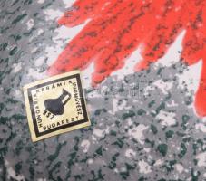 Iparművész ikebana váza, 19x15 cm