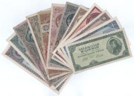 1945-1946. 12db klf pengő bankjegy T:VF-F szép papír