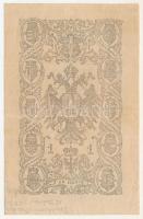 1866. 1G "STN" vízjeles papíron, "KG48" sorszámmal T:F / Austrian Empire 1866. 1...