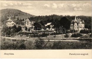 Menyháza, Monyásza, Moneasa; Paradeyzer negyed, villák / Paradeiser villas (EK)