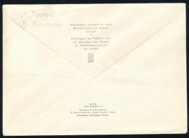 Valerij Rjumin (1939- ) és Leonyid Popov (1945- ) szovjet űrhajósok aláírásai emlékborítékon / Signa...