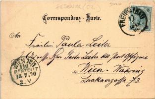 1900 Lázne Jeseník, Gräfenberg; Wasser-Curort. Verlag von Betty Titze (Freiwaldau) / spa, bath. Art ...