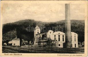 Hlubocky, Hombok; Elektrizitätswerk mit dem Bahnhof / electricity plant, railway station (fl)