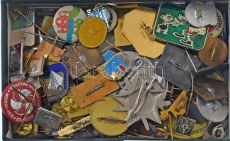 ~200db vegyes magyar és külföldi jelvény és kitűző tétel, vegyes tematikában T:vegyes